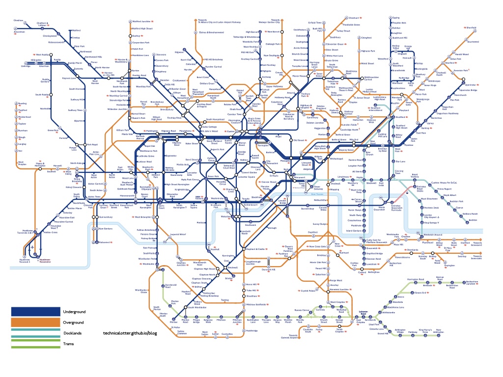 Rough overview map with Option B colours.