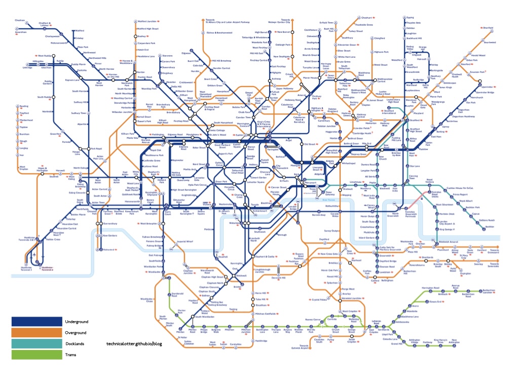 Rough overview map with Option A colours.